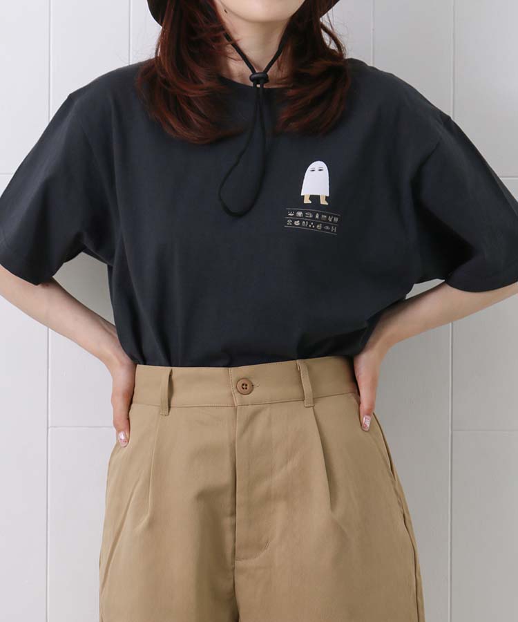 古代フロッキープリントTシャツ