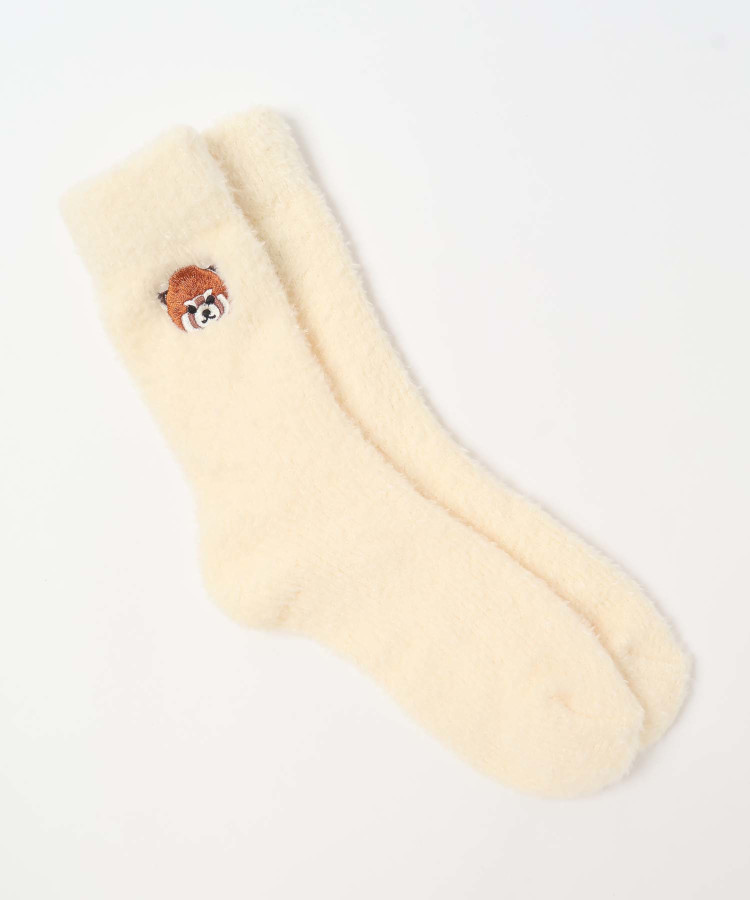 アニマル刺繍ルームソックス