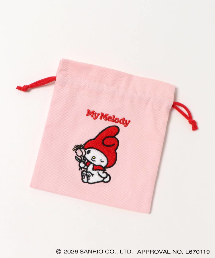 【WEB予約 8/8～順次発送】【WEB限定】レトロサンリオキャラクターズ サガラ刺繍巾着