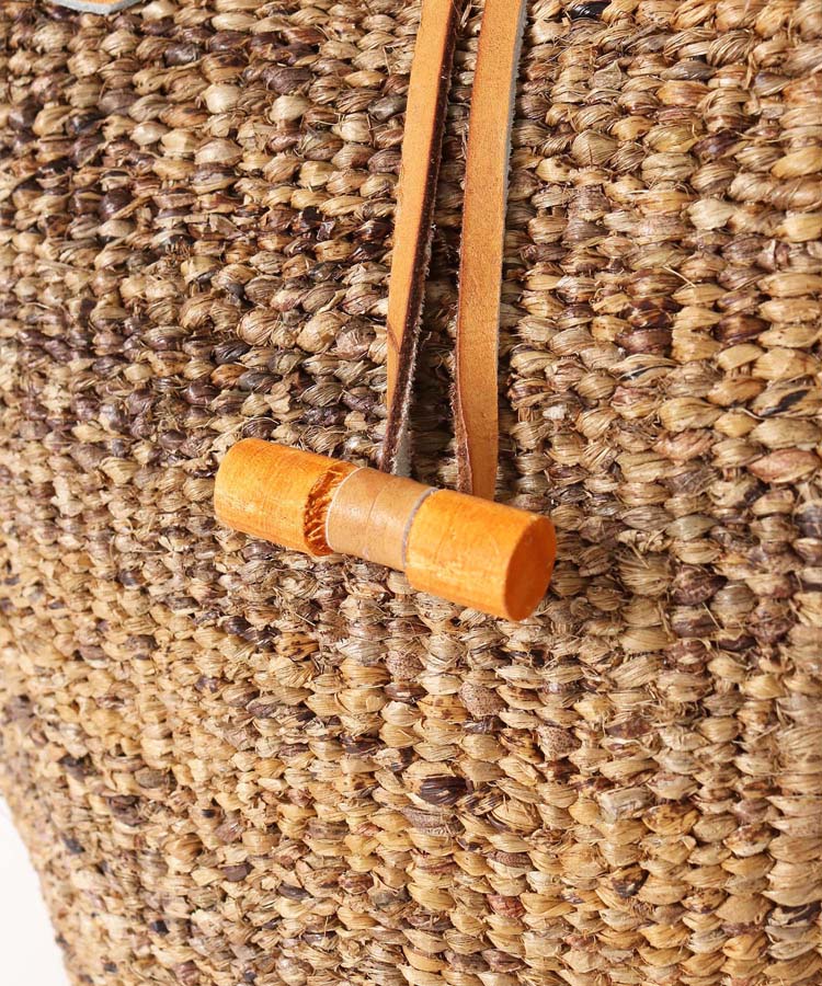 ≪OUTLET≫バナナファイバー革ハンドルBAG