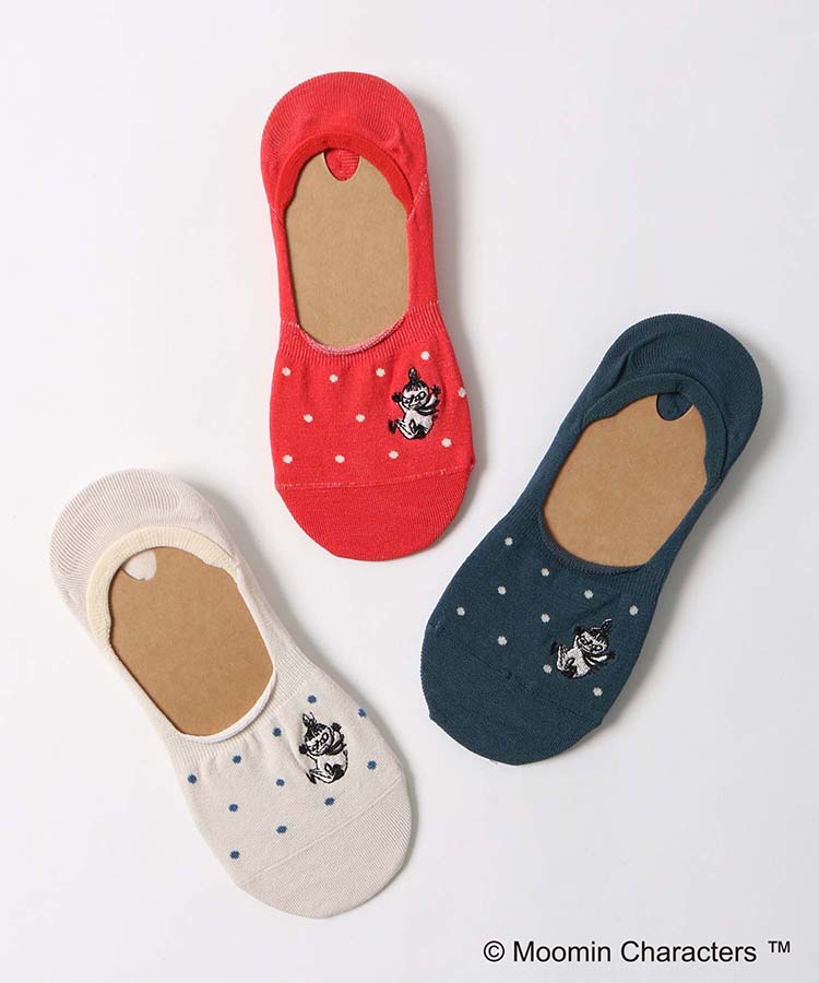 ≪SALE≫シルケットドットミイ刺繍ソックス