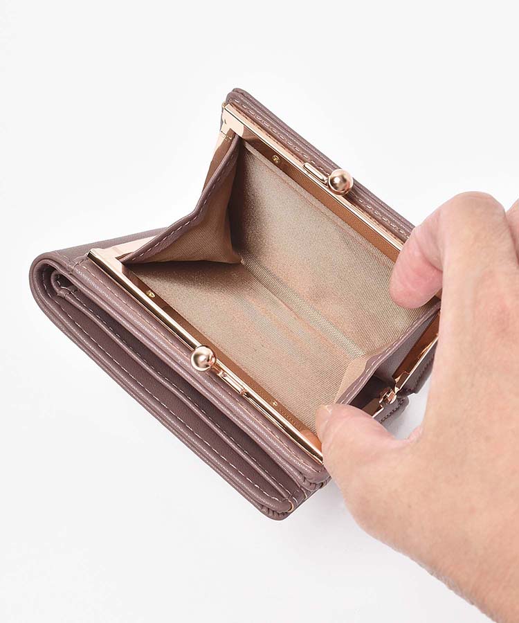 ≪SALE≫がま口付二つ折財布