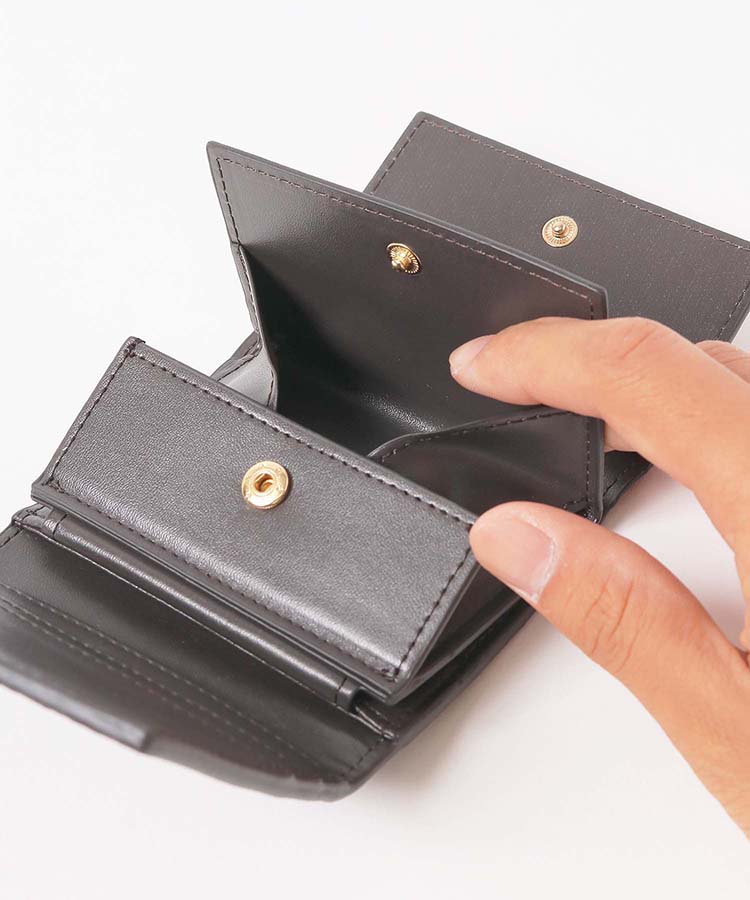 ≪SALE≫ラセットボックスコイン三つ折り財布