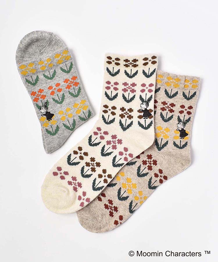ロークルーやわらかウールフラワーミイ刺繍