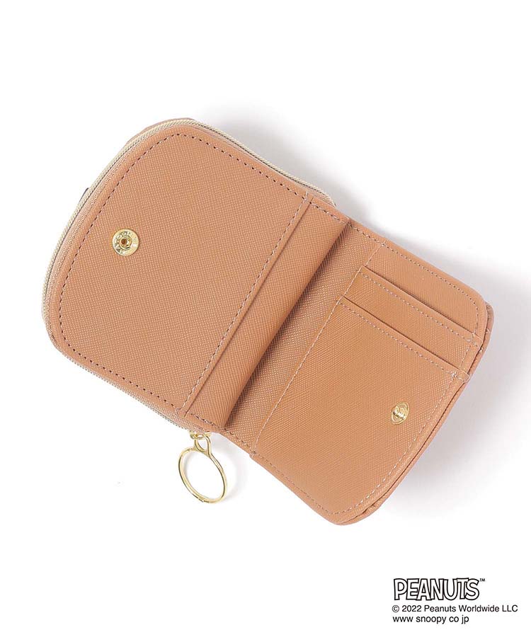 ≪SALE≫スヌーピーとうさぎラウンド二つ折り財布