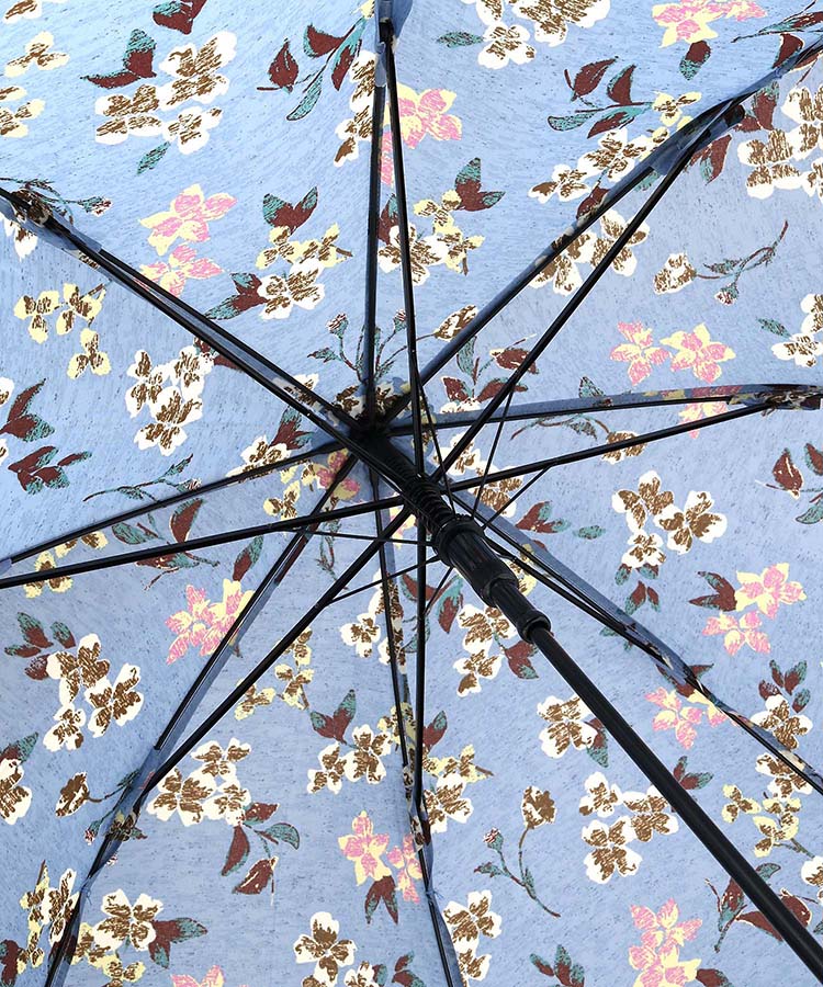 フラワーウィービング雨長傘