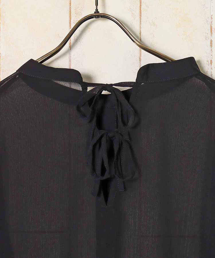 ≪SALE≫シアーバックリボンブラウス