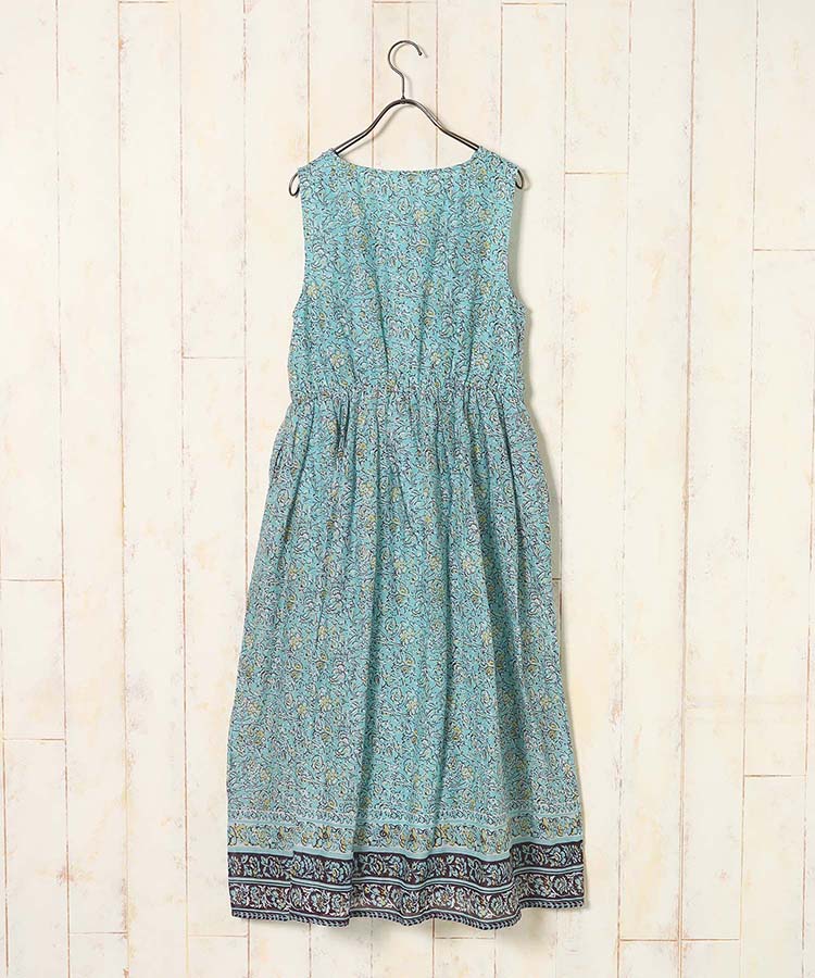 ≪SALE≫袖なし総柄ワンピース25NO6