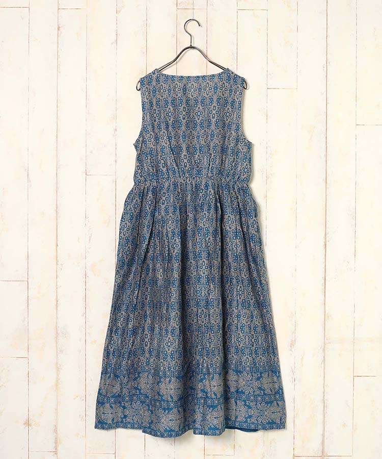 ≪SALE≫袖なし総柄ワンピース25NO5