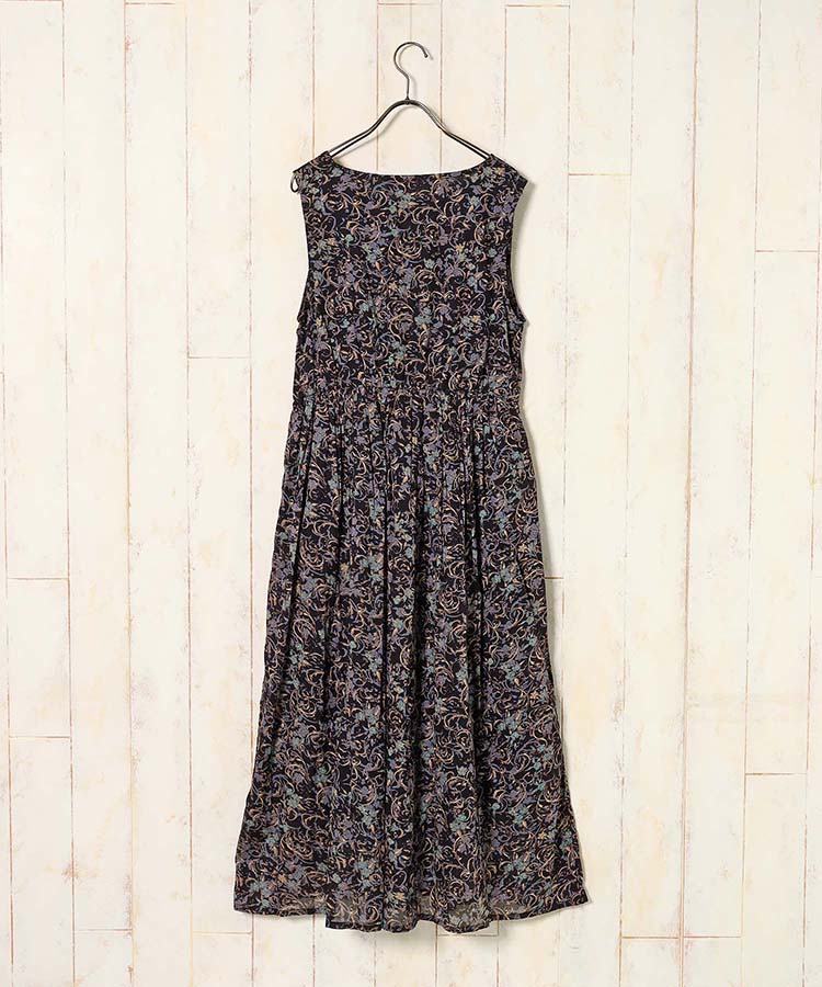 ≪SALE≫袖なし総柄ワンピース25NO4