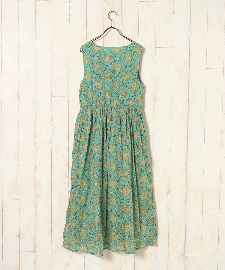 ≪SALE≫袖なし総柄ワンピース25NO3