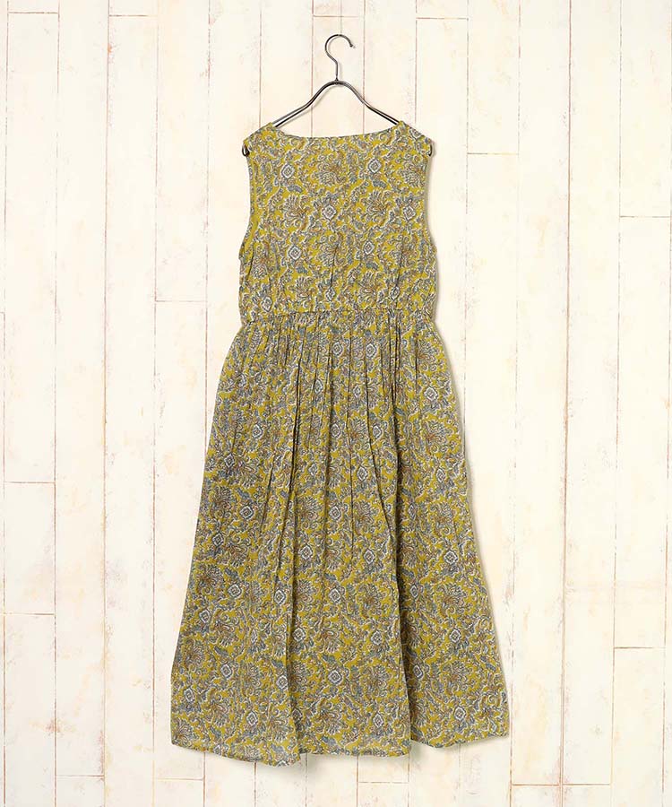 ≪SALE≫袖なし総柄ワンピース25NO2