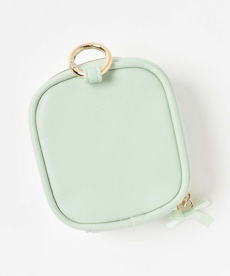 ≪SALE≫リボンカラビナクリアミニポーチ