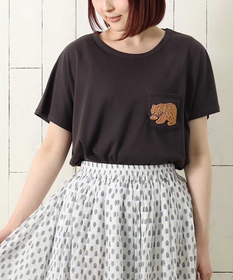 ≪SALE≫木彫りのクマサガラTシャツ