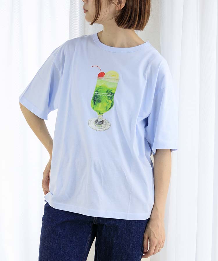 クリームソーダプリントTシャツ