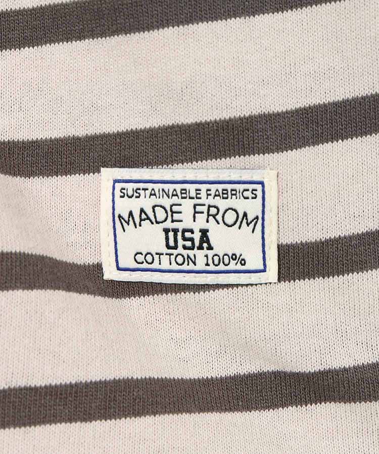 ≪SALE≫コットンタックスリーブボーダーTシャツ