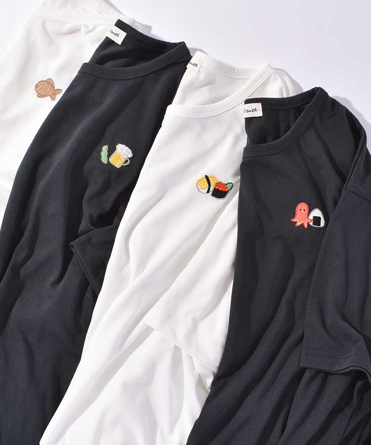 ≪SALE≫たい焼き刺繍Tシャツ