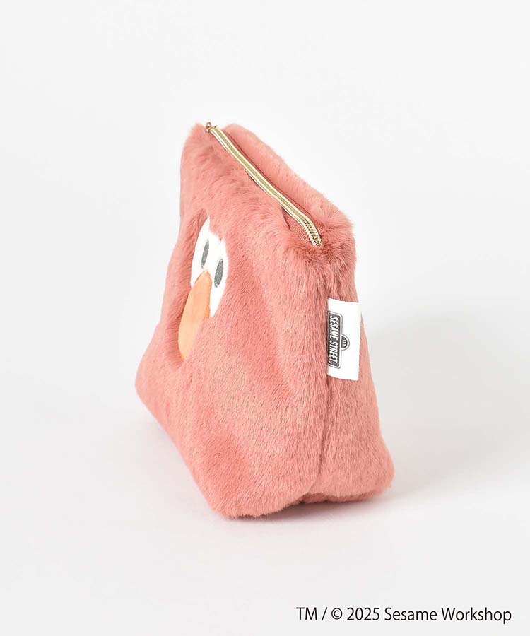 SESAME STREET FACE FUR台形ポーチ