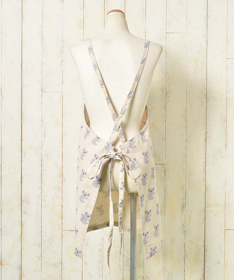 プリント総柄エプロン