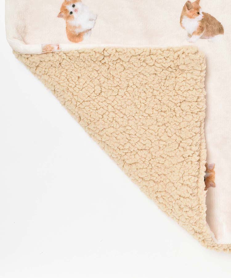 モチーフプリント3wayひざ掛け