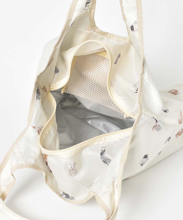 モチーフプリント保冷保温コンパクトエコバッグ