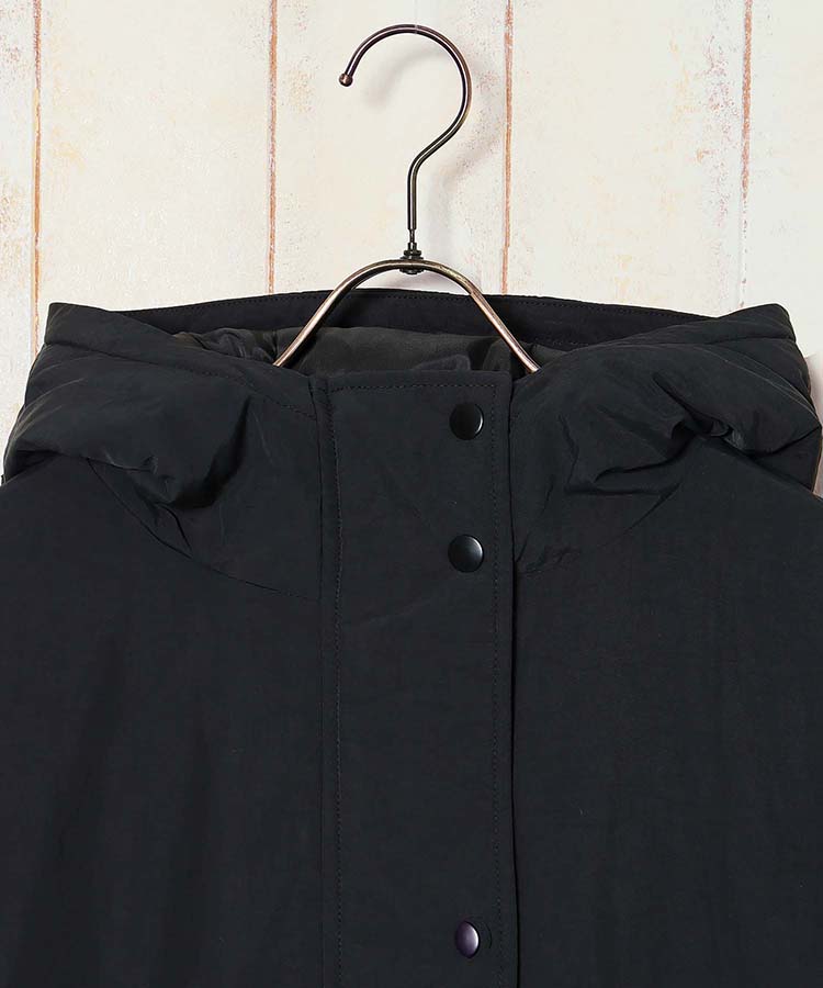 フード付きキルト中綿ブルゾン