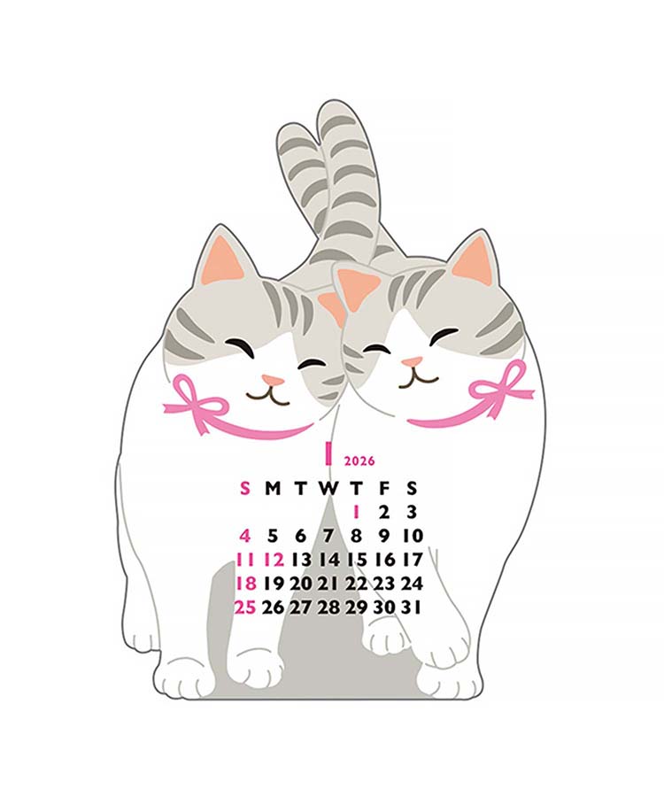 アニマルダイカットカレンダーミニ26