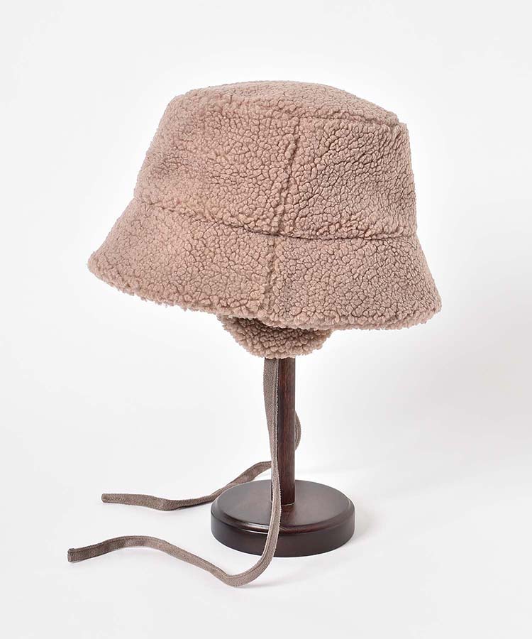 ボア耳付きハット