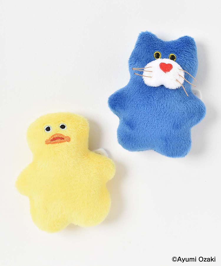 【WEB限定】mojojojoぬいぐるみバッジ付きポーチ