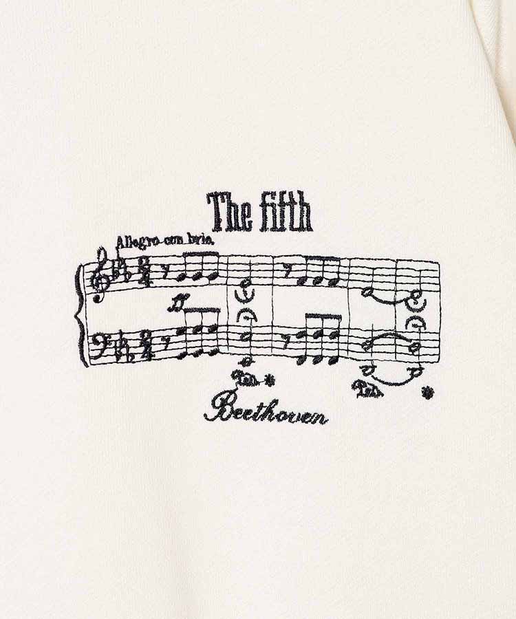ベートーヴェン楽譜刺繍スウェット