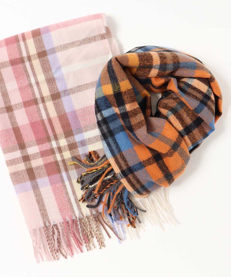 ≪SALE≫ジョーゼット織チェックストール