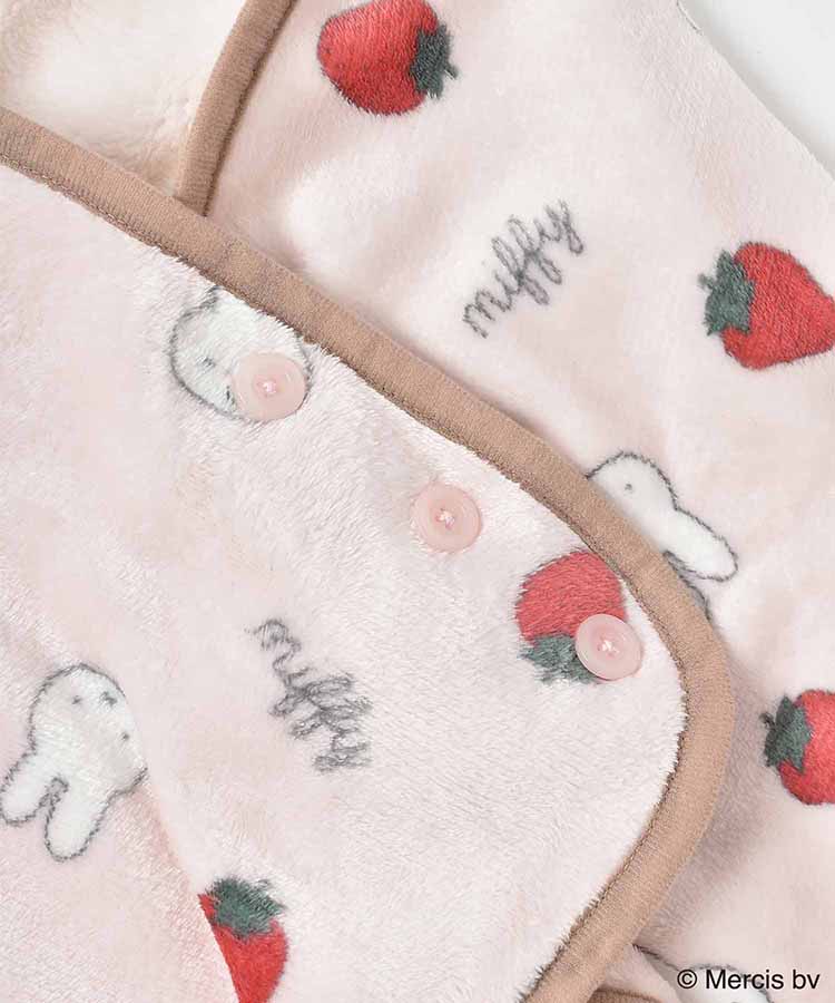 ミッフィーいちご柄ブランケット