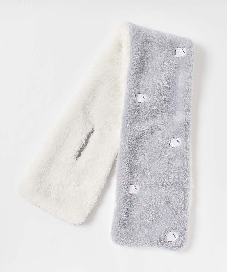 刺繍差し込みマフラー