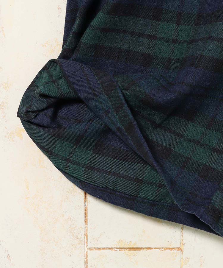 ネルチェック柄イージーパンツ