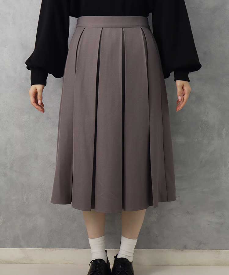 le petaleボックスプリーツスカート