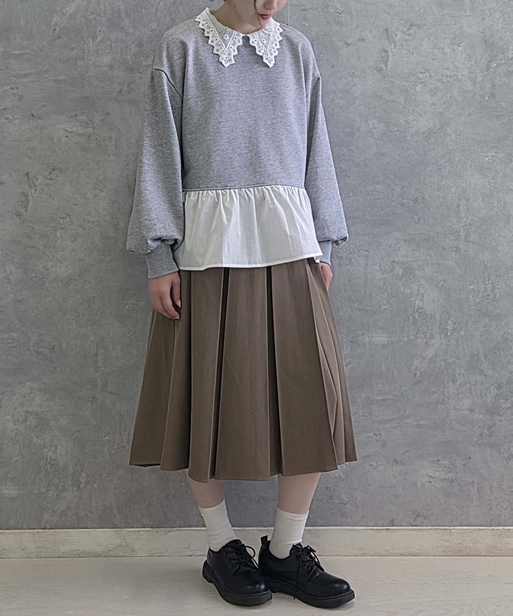 le petaleレースカラープルオーバー