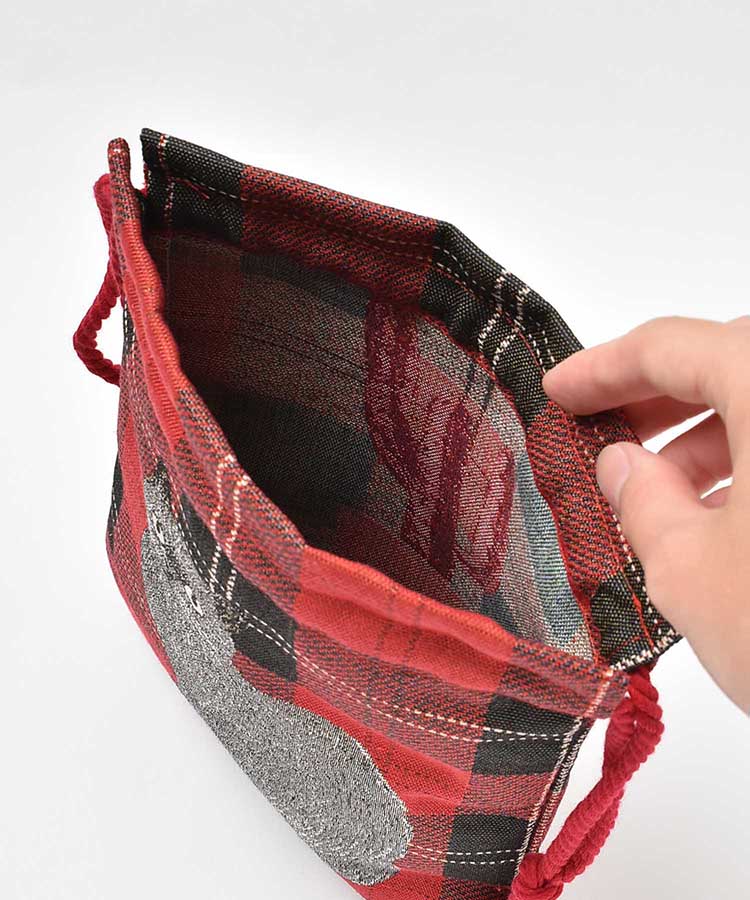 松尾ミユキチェック巾着