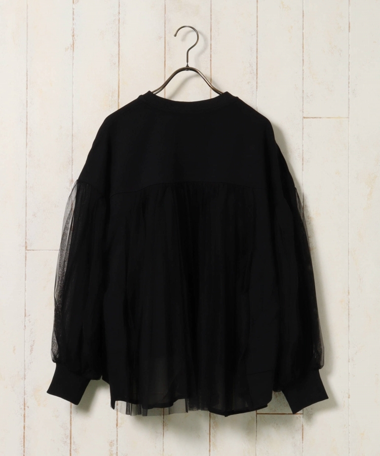 ≪SALE≫【WEB限定】ポンチ×チュールプリーツブルゾン