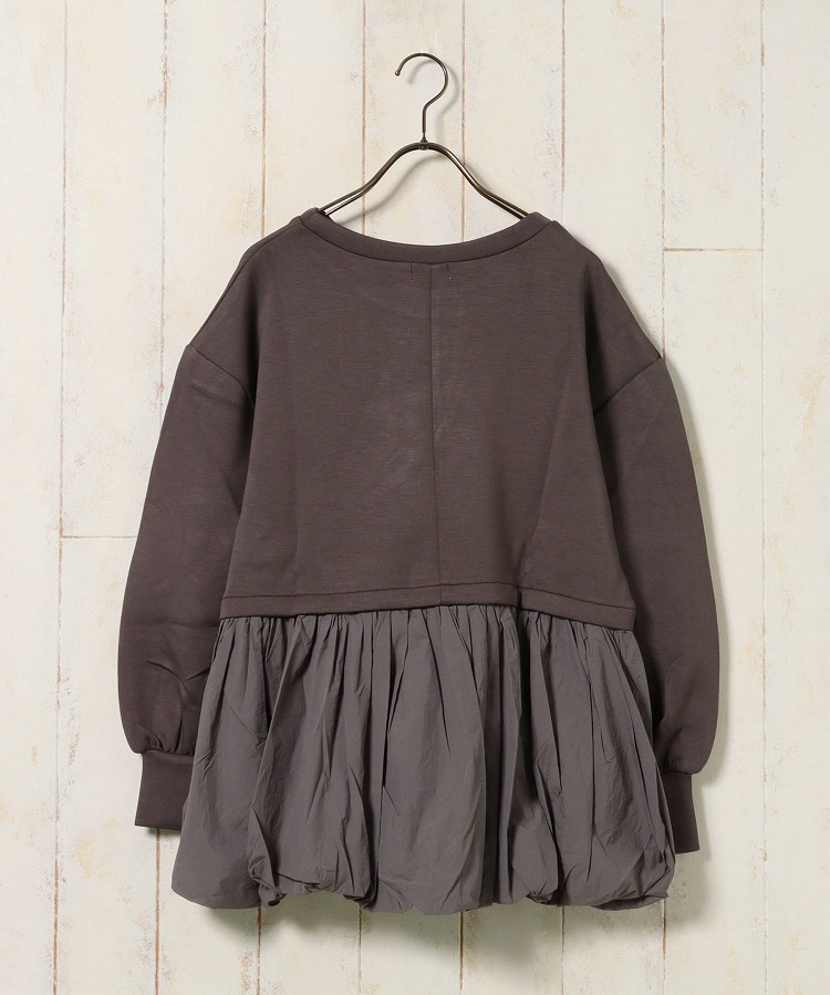 ≪SALE≫【WEB限定】裾バルーンペプラムプルオーバー