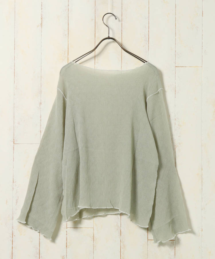≪SALE≫【WEB限定】前後2WAY楊柳メロウカットソー