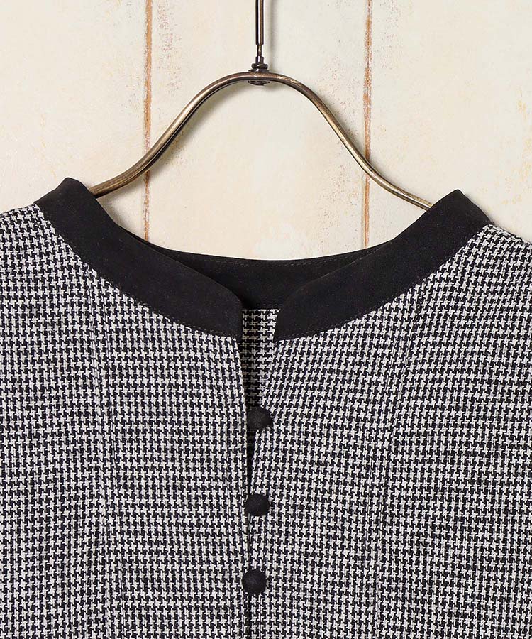 カフタンチェックワンピース