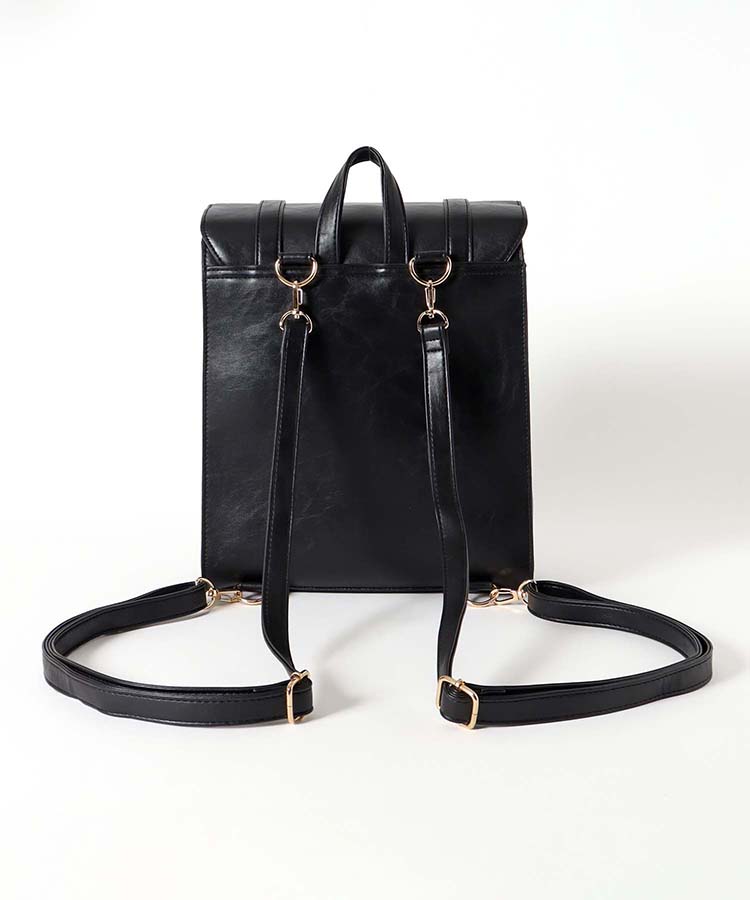 ベルト縦型サッチェルバッグ