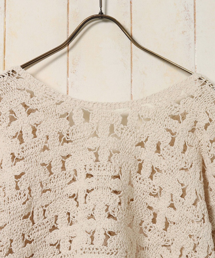 ≪SALE≫【WEB限定】クロシェ前後2wayトップス