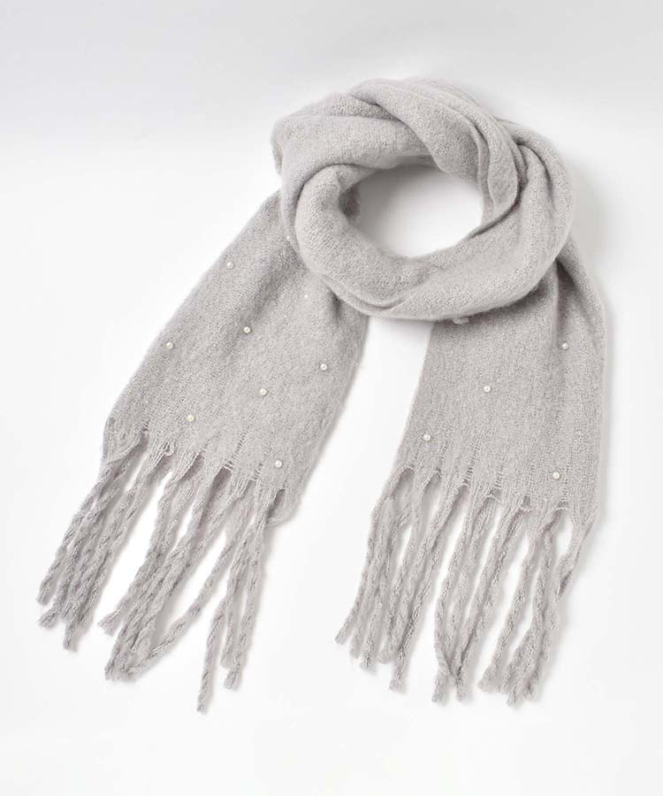 パール付きストール