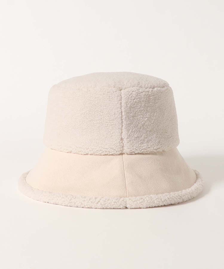 ムートン風バケットハット