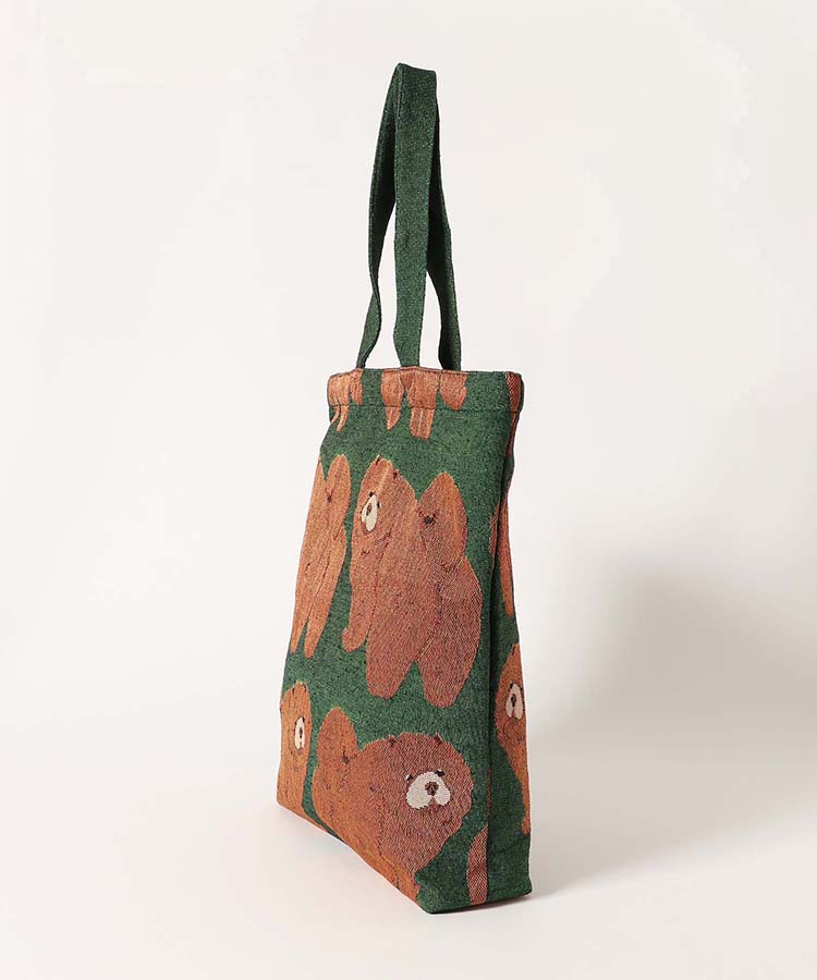 ワンワンジャガードトートバッグ