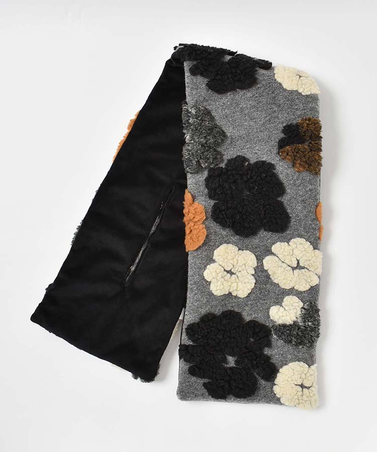 フラワーモチーフティペット