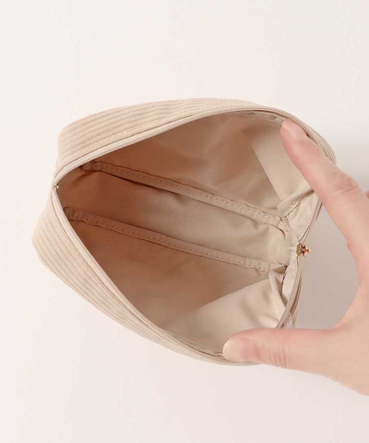 ジョイフルビットコーデュロイスクエアポーチ