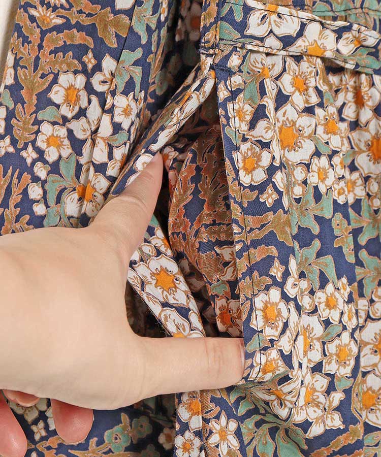 【WEB限定】ガーデンクロス前開きワンピース