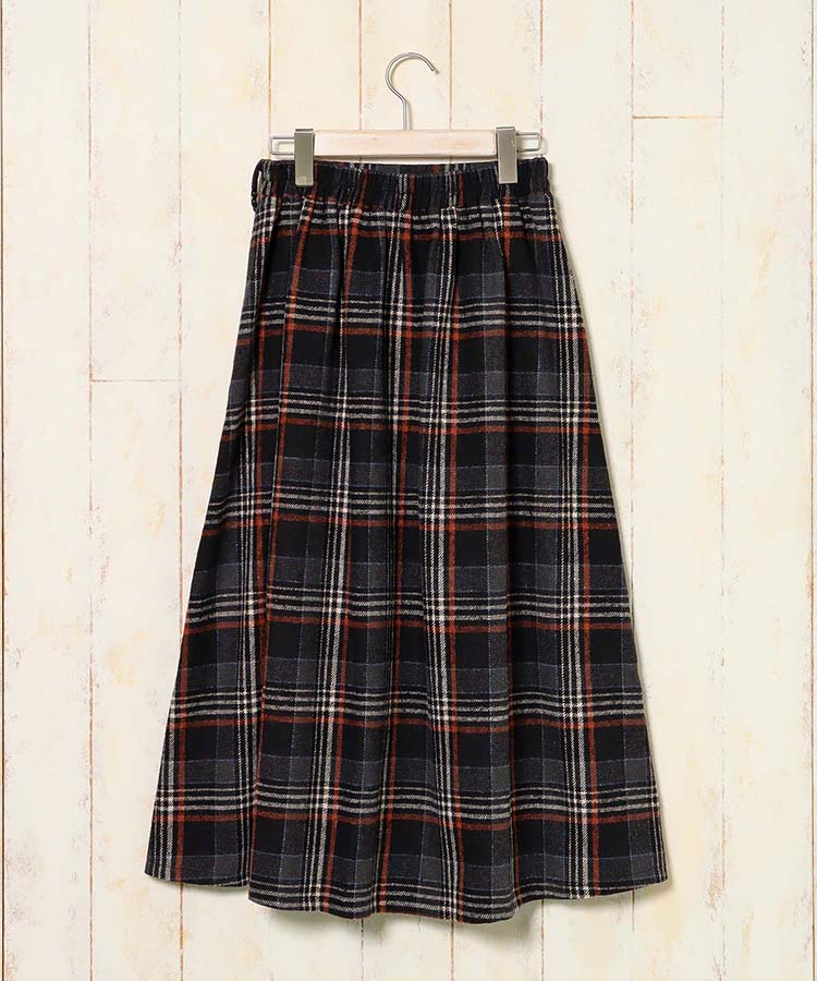 チェックフレアタックスカート